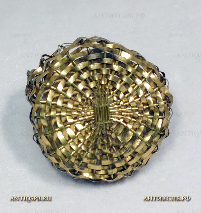 Вазочка старинная "Корзинка". Перв. пол. ХХ века. СССР. №19268
